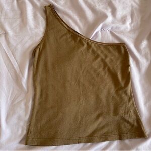 Apostrophe One Sleeve Tank Top